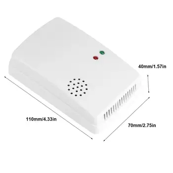 Detektor Úniku plynu 85 db Zemného Plynu Úniku Alarm Upozornenie Senzor Detektora Home Security Tool s Indikátor