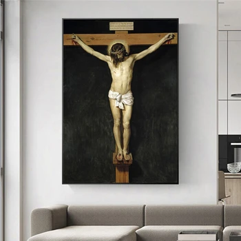 Kristus Ukrižovaný, Slávny Plátno Reprodukcií Obrazov Na Stenu Christian Wall Art Plátno, Vytlačí Ježiš Obrazov Na Stenu Cuadros