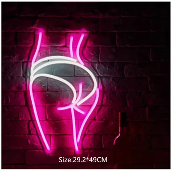 Led Neon Wall Light Pink Lady Späť na Vianočné Dovolenku Svetlá Izba Dekor Neónový nápis Umenie Bar Dekorácie USB Powered Neónové Lampy