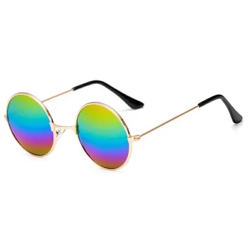 2019 nové módne dámske slnečné okuliare classic retro dizajn značky kolo pánske okuliare UV400 kovový rám jazdy UV slnečné okuliare