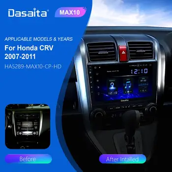 Dasaita autorádia Android 10.0 1 din na Honda CRV GPS 2007 2008 2009 2010 2011 Navigáciu DSP 9