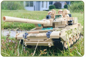 Vojenské Čínsky Bojový Tank 99A stavbu Modelu Auta Kompatibilné WW2 Armády Panzer Vojak Číselné Bloky Tehly Hračky Pre Childern