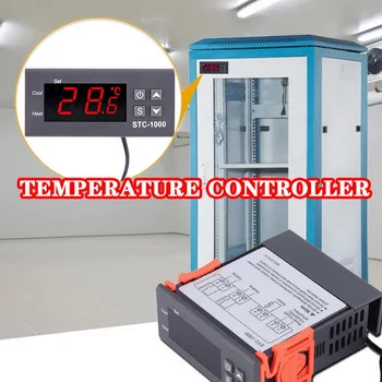 Digitálny Regulátor Teploty Termostat Thermoregulator inkubátor LED Relé 10A Vykurovanie Chladenie -1000 12V 24V 220V nové