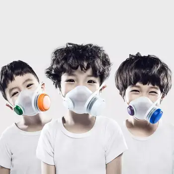 2020 Youpin mijia Woobi Hrať pleťové Masky Filtra Respirátor, Maska PM2.5 Anti-Prachom Úst Kryt Dych Ventil Pre Dospelých, Deti