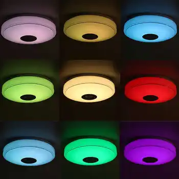 200W Moderné RGB LED Stropné Svietidlá Domov Osvetlenie WiFi APLIKÁCIE bluetooth Hudby Svetlo Spálňa Lampa Smart Strop Žiarovka+Diaľkové Ovládanie