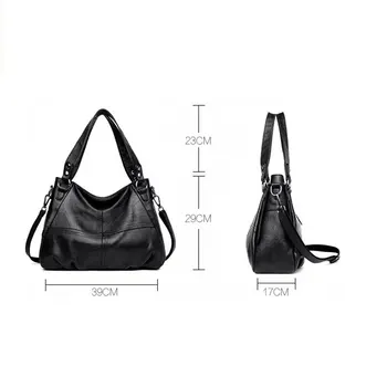 Ženské taška kvality 2020 nové dámske tašky veľká čierna taška cez rameno žien crossbody taška