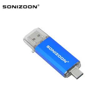 SONIZOON OTG USB Flash Disk Typu C Pero Disk 128 gb kapacitou 256 gb 64 GB 32 GB USB 3.0 kl ' úč pre Typ-C Zariadenie