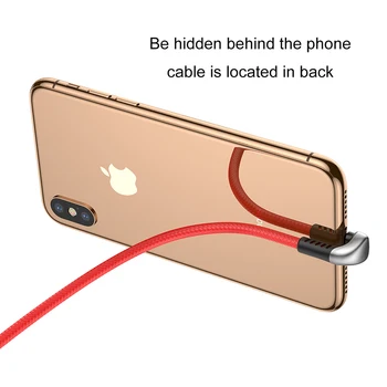 Led Koleno usb nabíjací kábel pre iPhone xs max xr x 8 7 6 plus 5s 5c 5 ipad rýchle USB nabíjací kábel pre apple lightning kábel 2m