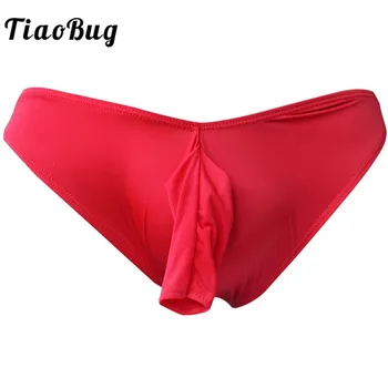 TiaoBug Sexy Mens Plávanie Bielizeň Otvoriť Penis Plášť Bikiny Nohavičky Gay Plavky, Nohavičky Mäkké Pohodlné Tielka