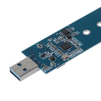 M. 2 na USB Adaptér B Kľúč M. 2 SSD Adaptér USB 3.0 na 2280 M2 SSD Adaptér Converter SSD, Čítačka Kariet