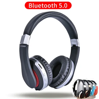 MH7 Bezdrôtové Slúchadlá Bluetooth Headset Skladacie Stereo Herné Slúchadlá S Mikrofónom Podpora TF Kariet Pre IPad, Mobilný Telefón
