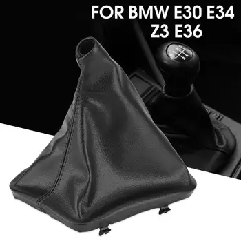 Na ľavej Strane Vodiča Auta Výstroj Držať Shift Gombík Návlek Boot Kryt pre BMW E30 E34 E36 E46 Z3 Auto Styling Auto Príslušenstvo