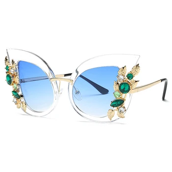 Móda Cat Eye slnečné Okuliare Ženy Značky Dizajnér Slnečné Okuliare Pre Dámy Vintage Oculos Cateye Žena Slnečné Oculos de Sol RS625