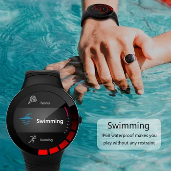 2020 Nové Inteligentné Hodinky Muži Ženy Plne Dotykový Displej Krokomer Smartwatch Vodotesný Ip68 Elektronické Fitness Tracker Hodinky Pre Šport