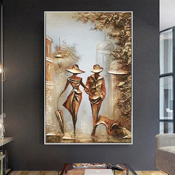 Nádherné láska romantický pár domov umenie zaujímavé plátno na stenu umenie obrázok obývacia izba dekorácie, maliarske plátno