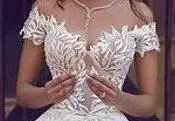 Luxusné guľové Šaty Svadobné Šaty S Čipkou Appliques Ramena Milú, Svadobné Šaty, Dlhý Vlak vestido de noiva
