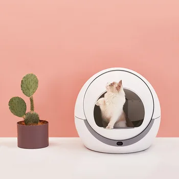 Rotačné Školenia Inteligentný Automatický Samočistiaci Mačky A Pieskovisko Odnímateľný Bedpan Domáce Zvieratá Príslušenstvo Smart Debničky