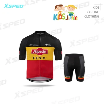 2020 Deti Cyklistické Oblečenie Team Cyklistický Dres Nastaviť MAGLIA ALPECIN FENIX 2020 Závod Krátky Rukáv Jednotné Lete MTB Ropa Ciclismo