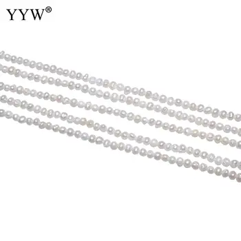 2-3mm Veľkoobchod Biela Kolo Pearl Voľné Korálky Diy Bracelt Náhrdelník Náramok Šperky Robiť