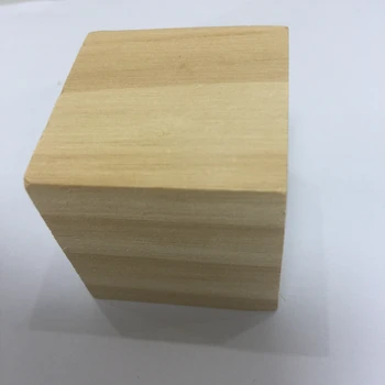 4 cm veľké DIY Drevené remeselné drevené bloky kociek
