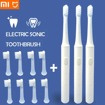 Xiao Sonická Elektrická zubná Kefka Ultrazvukové Automatické kefka Bezdrôtový USB nabíjateľné nepremokavé zubná kefka xiao MIJIA 5