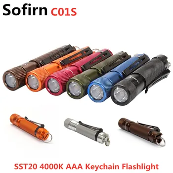 Sofirn C01S BLF Mini LED Baterka AAA Kľukatých Vysokej 95 CRI SST20 4000 K LED keychain Baterka Klobúk Svetlo s Klip