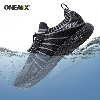 ONEMIX 2021 Tenisky pre Mužov Nepremokavé Priedušná Brodenie Školenia Muž Vonkajšie Anti-Slip Turistiku Športové Topánky zapatillas chodník
