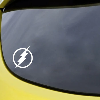 Auto Samolepky Štýlové a Zábavné Lightning Jednoduché Jedinečné Logo Dekorácie Odtlačkový opaľovací Krém Nepremokavé Čierna a Biela, 18 cm*14 cm
