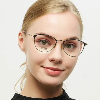 Cat Eye Predpísať Okuliare Ženy 2019 Módne Vintage Kolo Full Frame Krátkozrakosť, Optické Rám Ženské Okuliare S Diopter