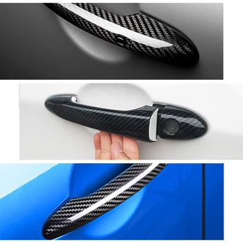 Black Carbon Fiber Auto rukoväť Alebo ABS Chróm Kľučky Dverí Kryt pre Citroen rad geodetických meraní Odoslanie 2007~2016 Auto Príslušenstvo Spp Styling