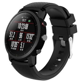 3in1 pre Pôvodný Xiao Huami Amazfit 2 Stratos tempo hodinky Remienok Koža smartwatch + silikónové nahradiť náramok pásu