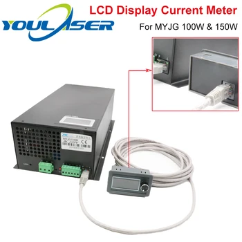 LCD Displej CO2 Aktuálne Meter Externý Displej pre MYJG Série 100W &150W CO2 Laser Napájanie