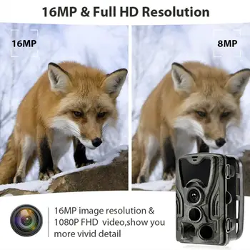 16MP1080P lov kamerou divoké zviera, sledovanie, kamera, foto pasce infraredHC802Aphoto trap0.3s spúšť bezdrôtovú dohľadu camer