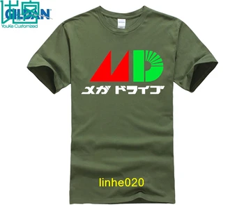 Tričko Japonský Atari Mega Drive Logo T-Košele pre Mužov Slim Fit Tees Módne pánske Lacné Funny T-Shirts
