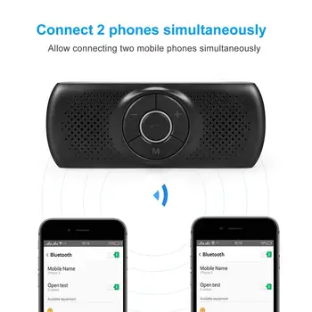 Viacbodové Odposluch 4.1+EDR Wireless Bluetooth Handsfree Súpravou do Auta MP3 Hudobný Prehrávač pre IPhone, Android Dropshipping Hot