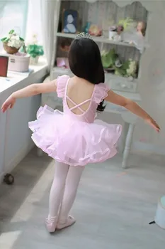 2017 Lacné Dievčatá Baletné Šaty Pre Deti Ružová Tanečné Oblečenie Detský Balet Kostýmy Pre Dievčatá Dance Trikot Balerína Dancewear