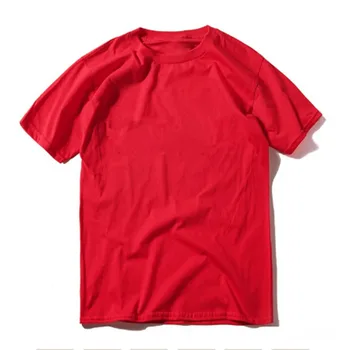 Bavlna T-Shirt Mužov Pohodlné Pevné Farebné Topy Tees Bežné Krátky Rukáv O-Neck tričko Značky mužov letné tričko Dropshipping