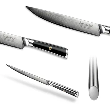 SUNNECKO Japonský VG10 Core Damasku Ocele, Kuchynské Nože 8