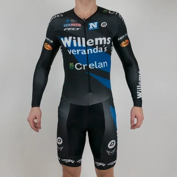Willems Crelan mužov skinsuit cyklistika dres triatlon oblečenie conjunto ropa ciclismo hombre MTB cyklus oblečenie pro team jumpsuit