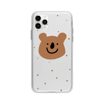 2021 Roztomilý Zvierat Hnedé koala Kryt puzdro Pre iPhone 12min 12 12Pro 12ProMax 11 11PROMAX 11PRO 7 8 7Plus 8Plus X XS MAX XR SE2020