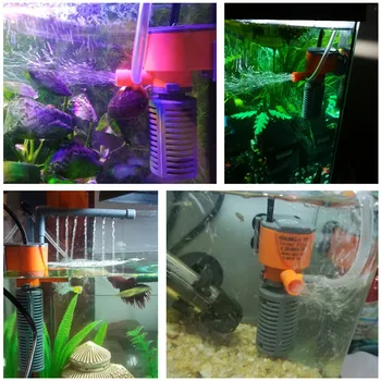 Lacné 3W Mini Akvárium Vnútorný Filter 3 v 1, Ponorné Vodné Čerpadlo Filter Obeh Kyslíka Pre Ryby, Korytnačky Nádrž