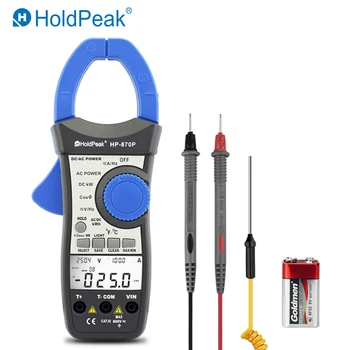 HoldPeak HP-870P Power Clamp Meter AC/DC Voltmeter 999.9 A Ammeter Tester Elektronický Multimeter Aktívne Energie Diagnostických nástrojov