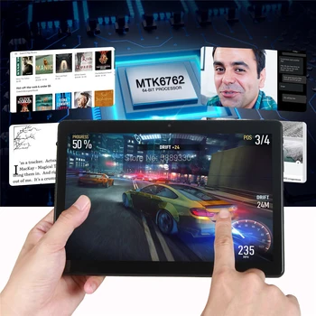 Horúca novinka Ultra Slim 10-palcové Tablet PC Octa-Core 3GB RAM, 64 GB ROM 2.5 D Tvrdeného Skla 5,0 M Fotoaparát Android 9.0 Tablet 10.1 WiFi 5G