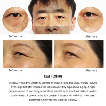 OMY LADY Očný Krém Okamžité Vyhladenie Odstraňovač Anti-Wrinkle Anti-Aging Odstrániť Tmavé Kruhy Očná Starostlivosť Proti Opuchy A Očné Tašky