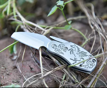 D2 ocele outdoor camping prežitie skladací nôž mini prenosný multifunkčný nôž vysokú tvrdosť skladací nôž