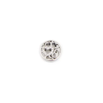 Somsoar Šperky multi-Srdce List Charms nosenie 10 mm z Nehrdzavejúcej ocele Oka Náramok Kožený Zábal Náramok príslušenstvo 10pcs/veľa