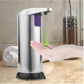 Z nehrdzavejúcej Ocele IR Senzor Touchless Automatický Dávkovač tekutého Mydla pre Kuchyňu, Kúpeľňu Senzor Mydla