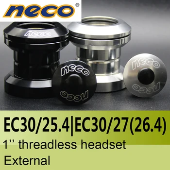 Neco Headsety Threadless 1 palec EC30 / 25,4 OČAKÁVANÉ EC30 / 27 mm 26.4 Výška 29mm externé Ložiskovej ocele Headsety 30 mm