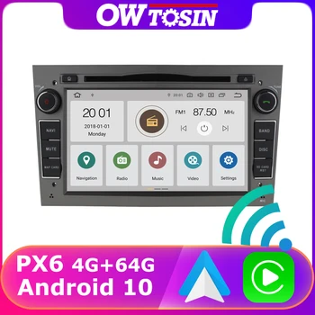 PX6 4G+64 G Android 10 Auto DVD Prehrávač, GPS, Radio Na Opel Zafira B, Vectra C D Antara Astra H G Combo, Corsa Meriva DSP Auto CarPlay