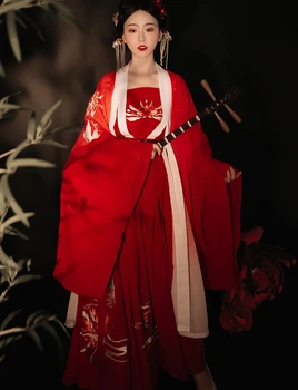 Čínske Tradičné Ženy Hanfu Červené Svadobné Šaty Tang Dávnych hanfu šaty Víla Strany Cosplay denné oblečenie čínsky Kostým